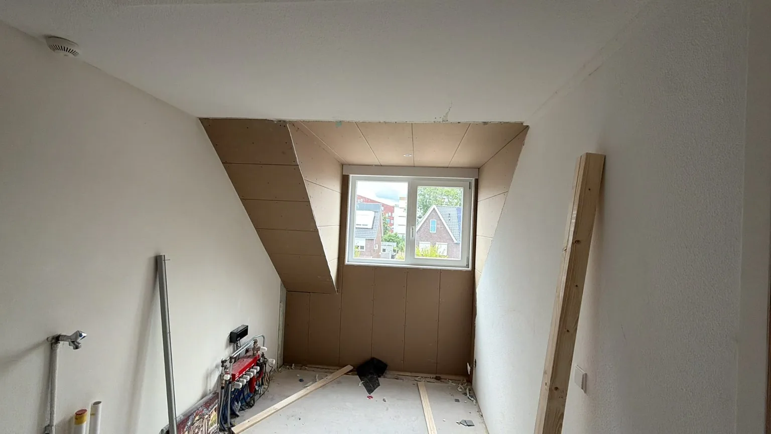 Afgewerkte brede dakkapel